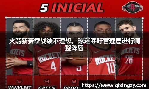 火箭新赛季战绩不理想，球迷呼吁管理层进行调整阵容
