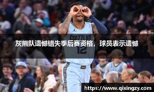 灰熊队遗憾错失季后赛资格，球员表示遗憾