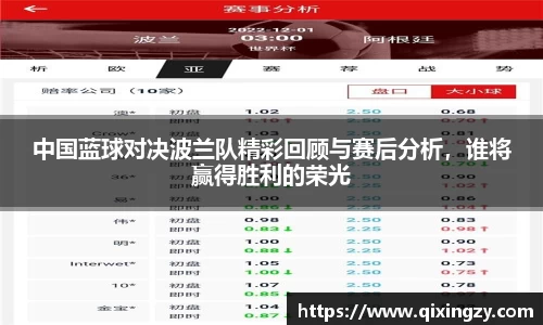 中国蓝球对决波兰队精彩回顾与赛后分析，谁将赢得胜利的荣光
